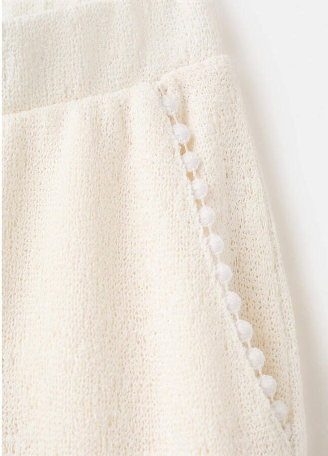 Mango Kids wide leg casual broek gebreid - Foto 3