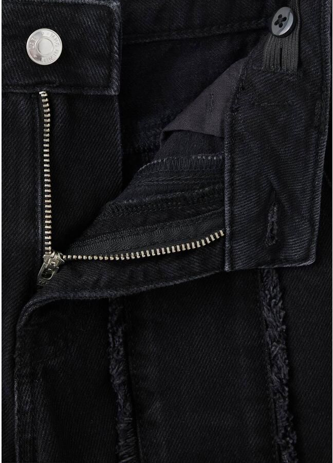 Mango Kids wide leg jeans changeant grijs Zwart Meisjes Denim Effen - Foto 2