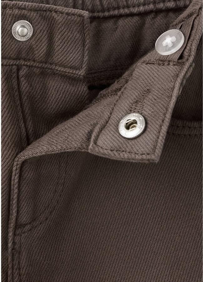 Mango Kids wide leg jeans donkerbruin - Foto 2
