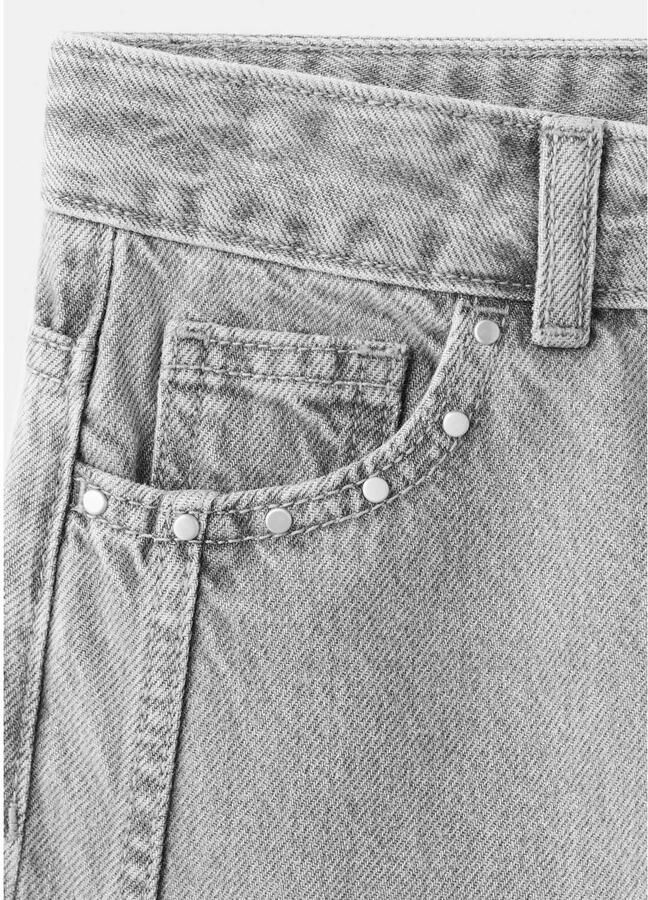 Mango Kids wide leg jeans grey denim - Foto 3