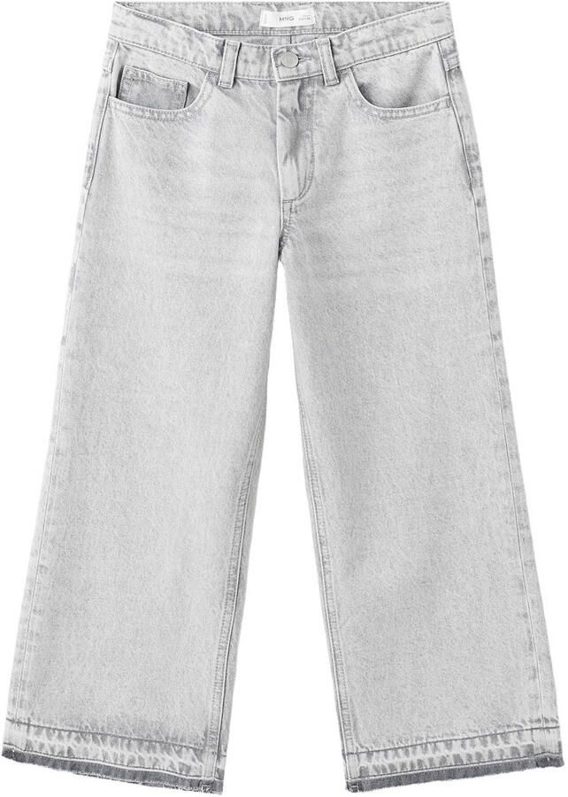 Mango Kids wide leg jeans grey denim