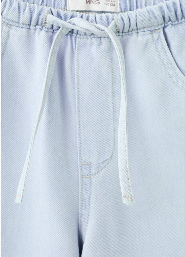 Mango Kids wide leg jeans lichtblauw