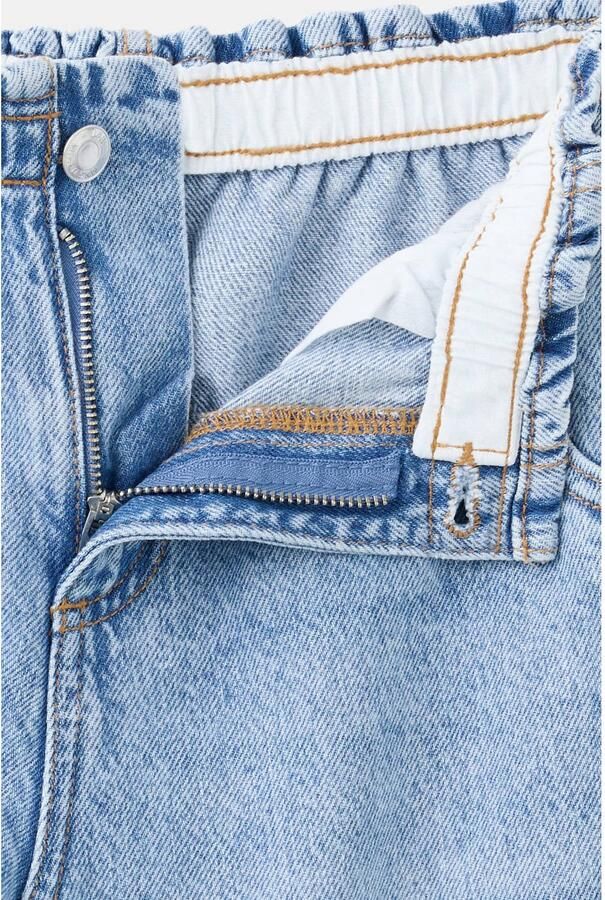 Mango Kids wide leg jeans lichtblauw - Foto 3