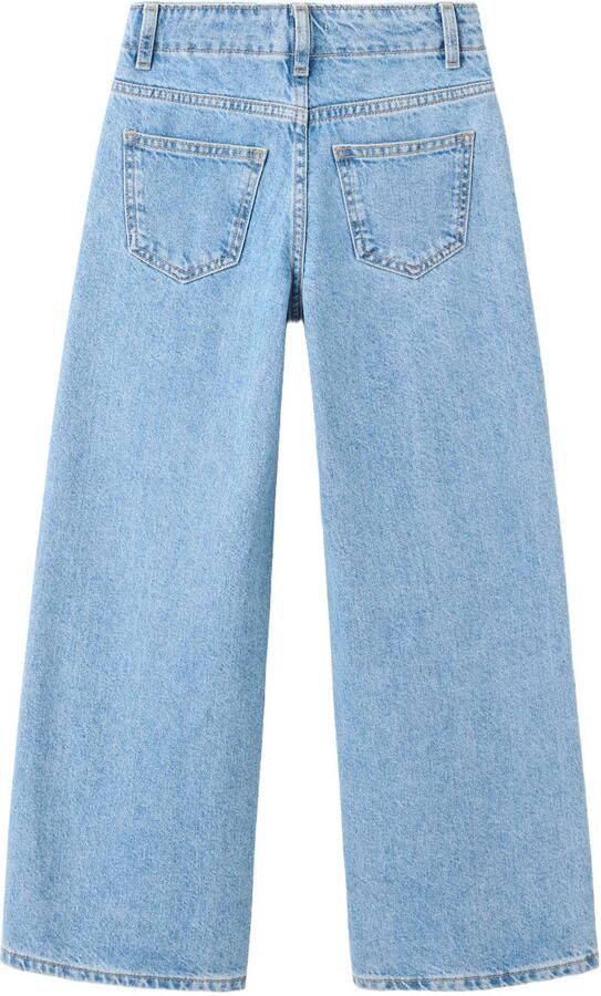Mango Kids wide leg jeans lichtblauw