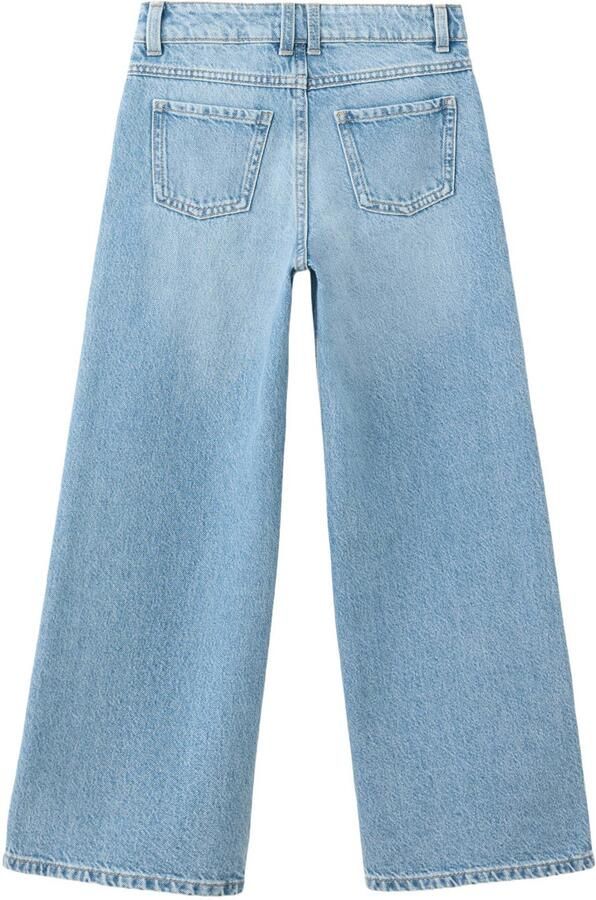 Mango Kids wide leg jeans lichtblauw - Foto 3