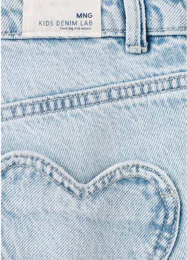 Mango Kids wide leg jeans light blue denim - Foto 3