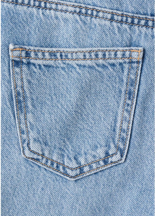 Mango Kids wide leg jeans light blue denim - Foto 2
