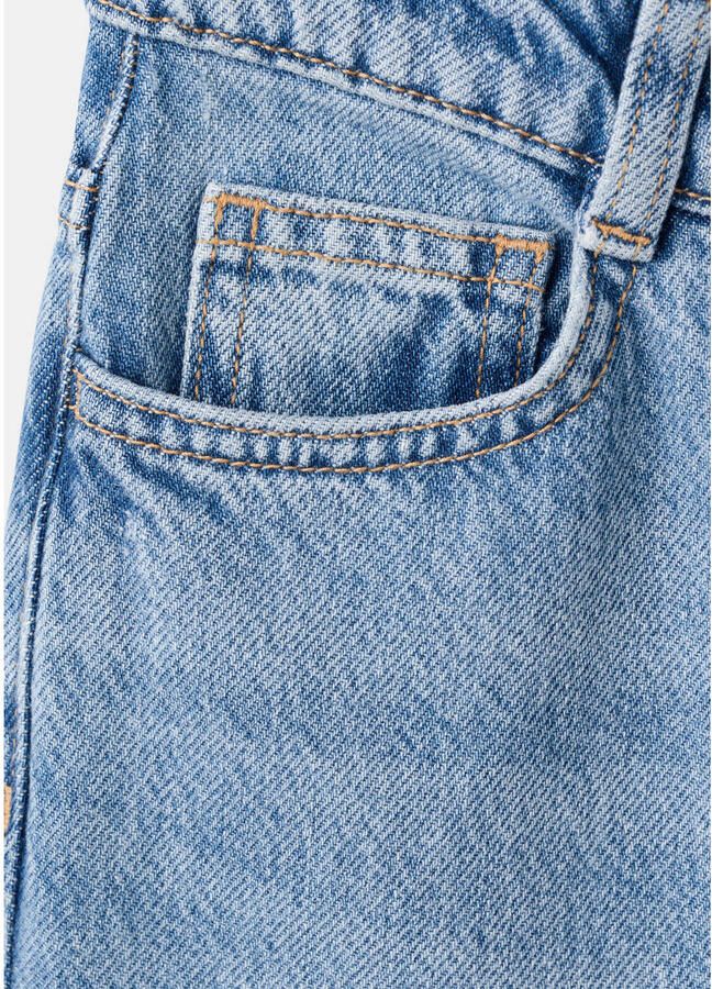 Mango Kids wide leg jeans light blue denim - Foto 3