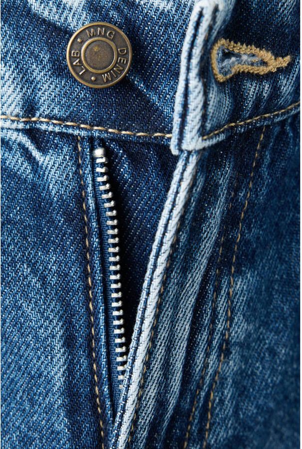 Mango Kids wide leg jeans mediumblauw - Foto 2