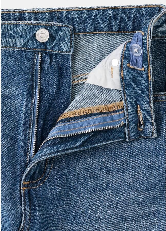 Mango Kids wide leg jeans mediumblauw - Foto 2