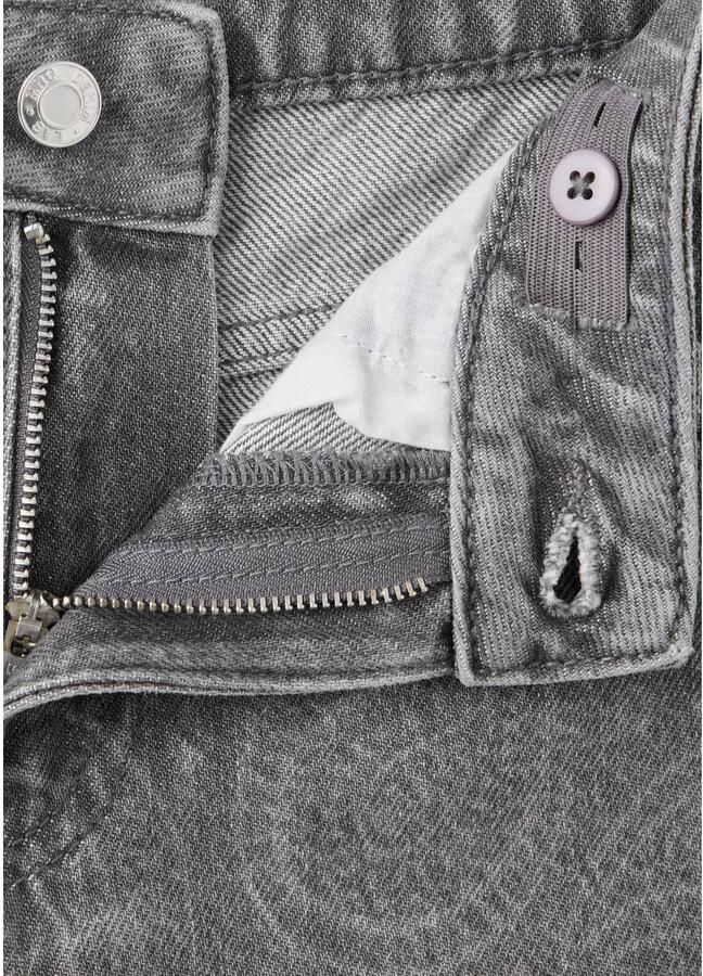 Mango Kids wide leg jeans met paisley changeant grijs Meisjes Denim Paisley - Foto 2