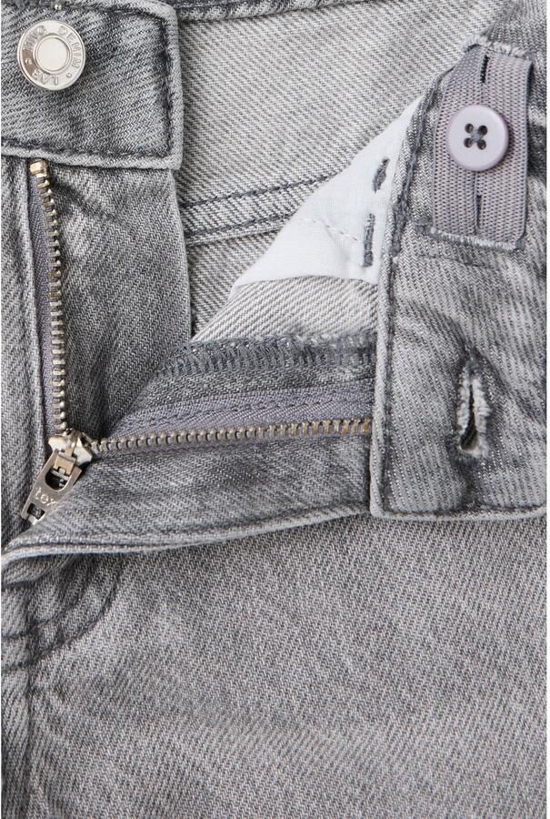 Mango Kids wide leg jeans met studs en sterren changeant grijs - Foto 2