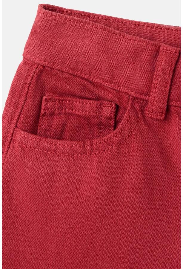 Mango Kids wide leg jeans rood Meisjes Denim Effen - Foto 2
