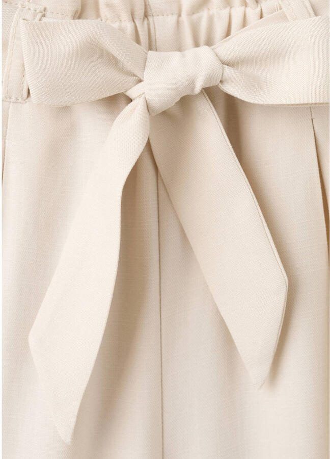 Mango Kids wide leg pantalon beige - Foto 2