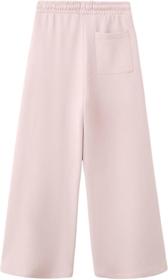 Mango Kids wide leg sweatpant roze