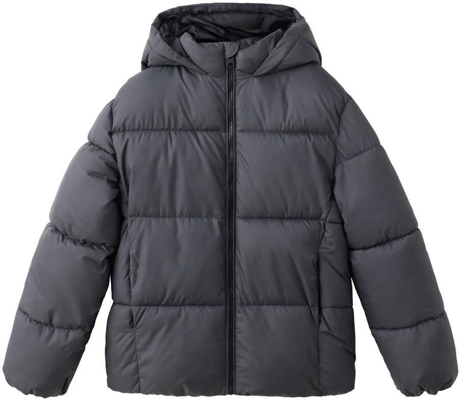 Mango Kids winterjas antraciet