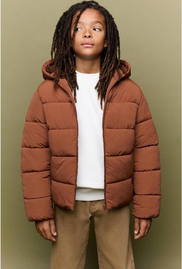 Mango Kids winterjas bruin