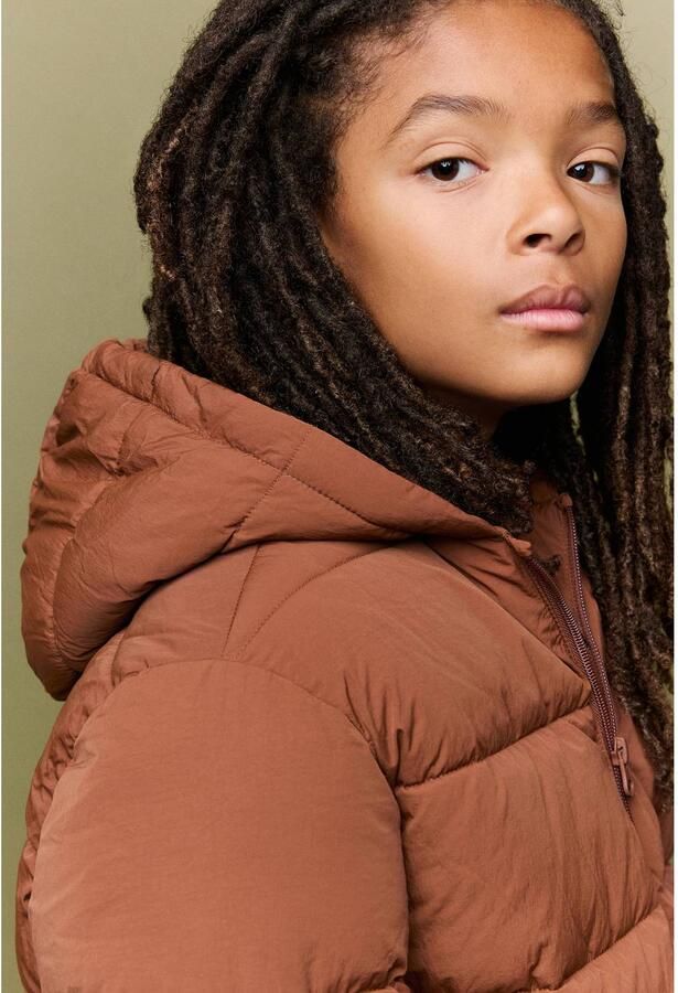 Mango Kids winterjas bruin - Foto 2