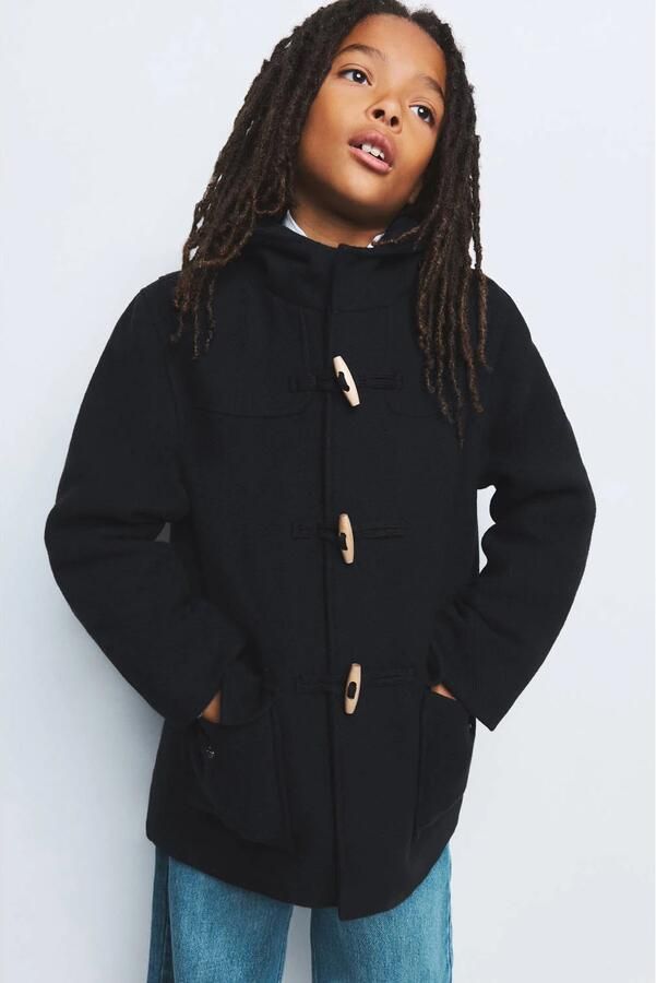 Mango Kids winterjas donkerblauw - Foto 2