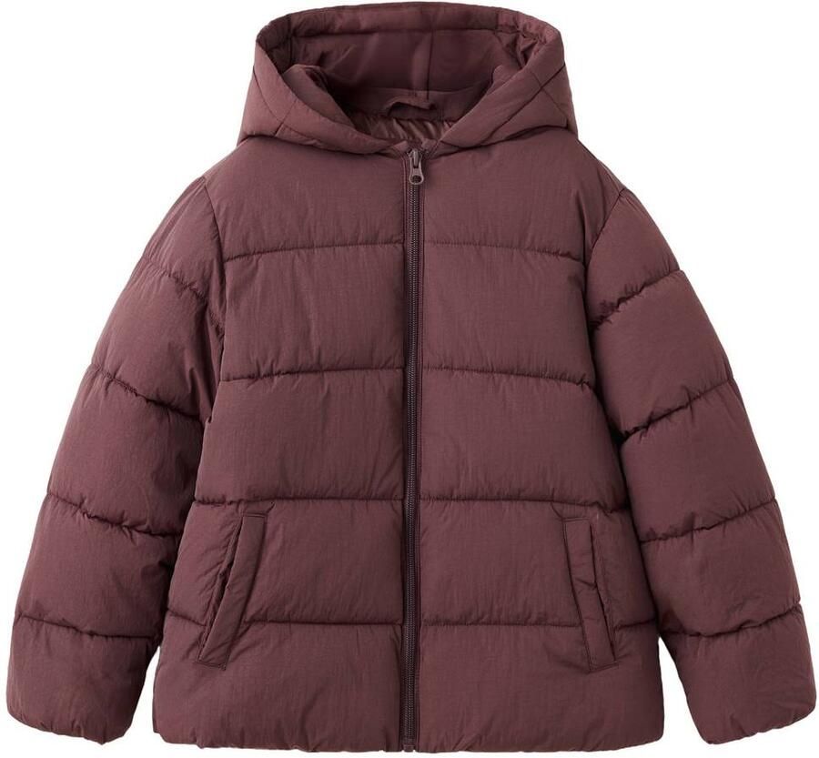 Mango Kids winterjas donkerrood