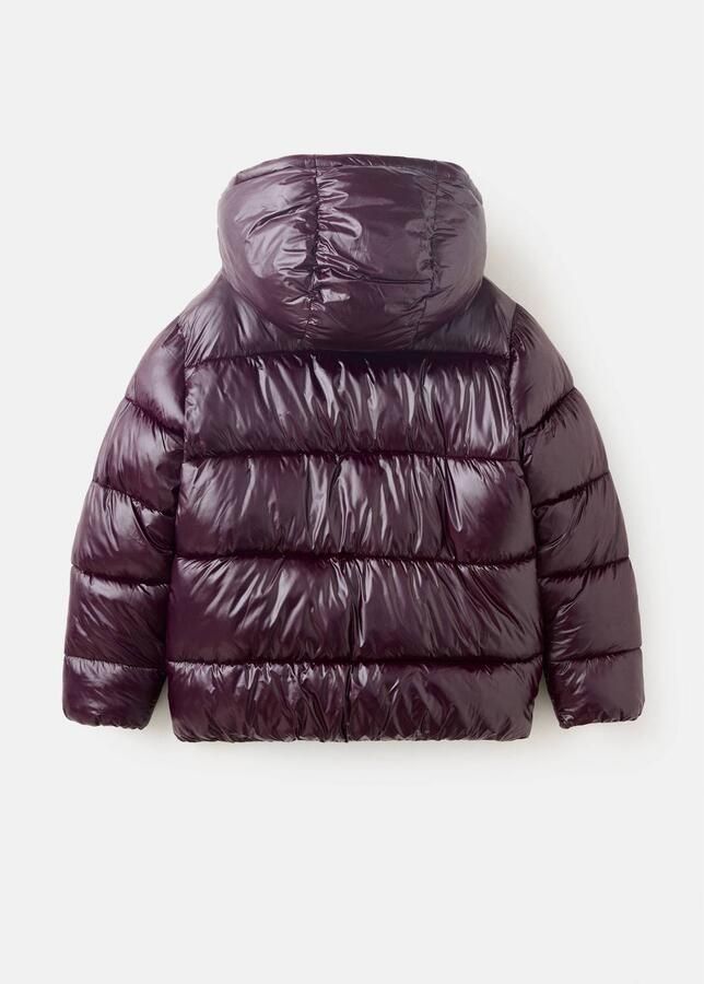 Mango Kids winterjas donkerrood Jongens Polyamide Capuchon Effen - Foto 3