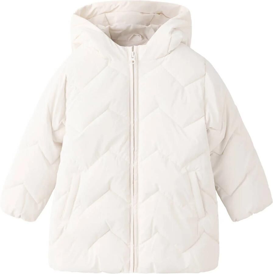 Mango Kids winterjas wit