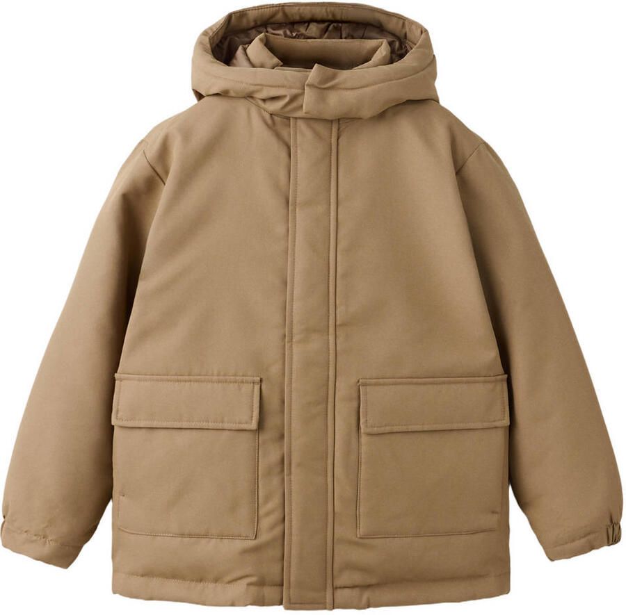 Mango Kids winterparka bruin
