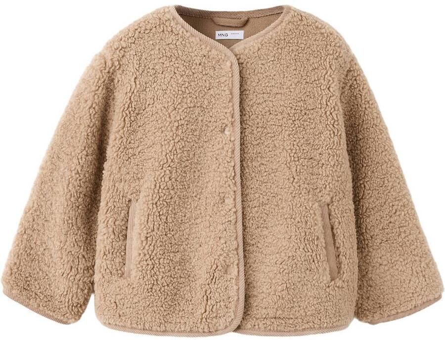 Mango Kids winterteddyjas lichtbruin