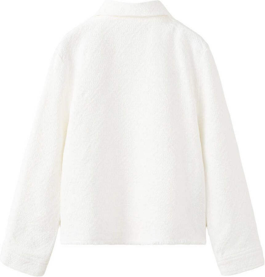 Mango Kids zomerjas met textuur wit - Foto 2