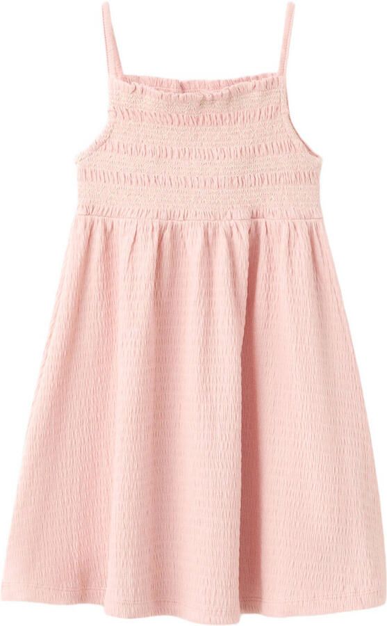 Mango Kids zomerjurk lichtroze - Foto 3