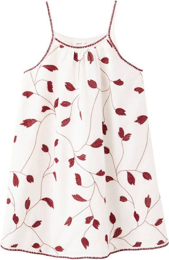 Mango Kids zomerjurk met print ecru
