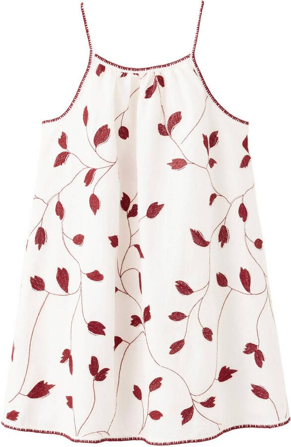 Mango Kids zomerjurk met print ecru - Foto 3
