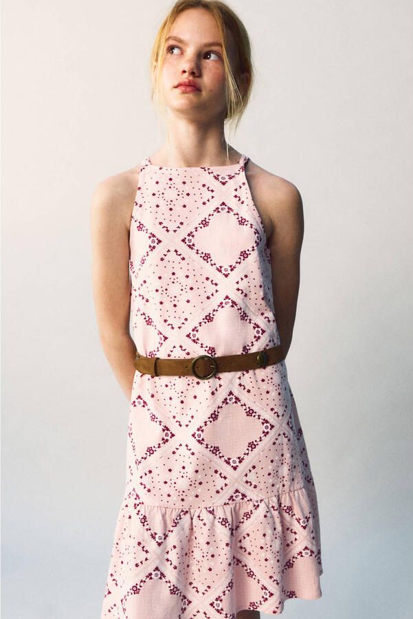 Mango Kids zomerjurk roze