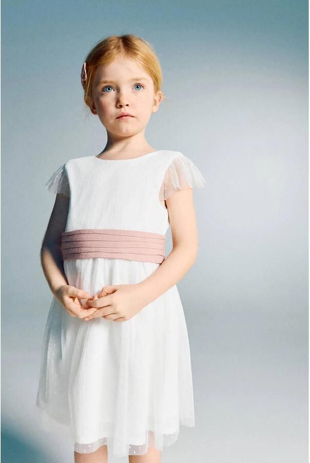 Mango Kids zomerjurk wit