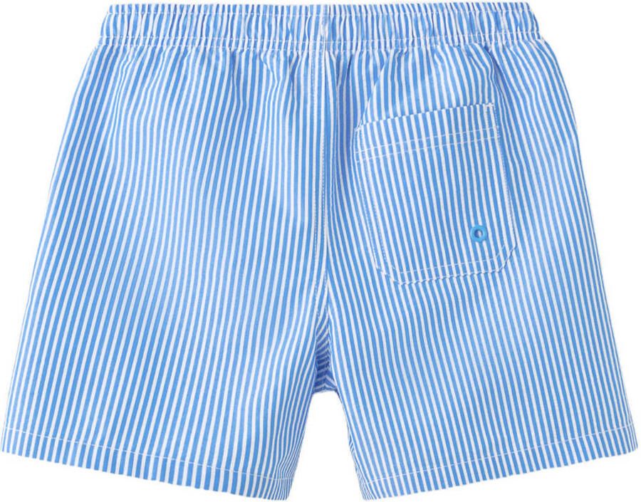 Mango Kids zwemshort gestreept blauw