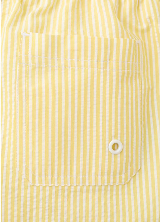 Mango Kids zwemshort gestreept lichtgeel - Foto 2