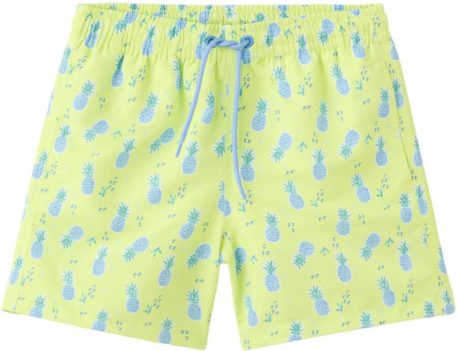 Mango Kids zwemshort limegroen blauw