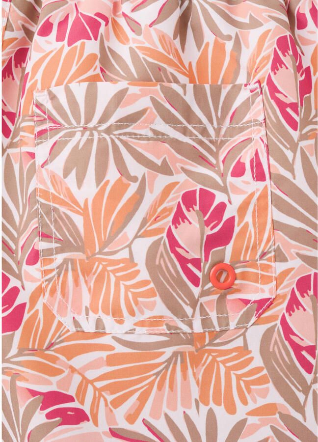 Mango Kids zwemshort oranje roze grijs - Foto 2