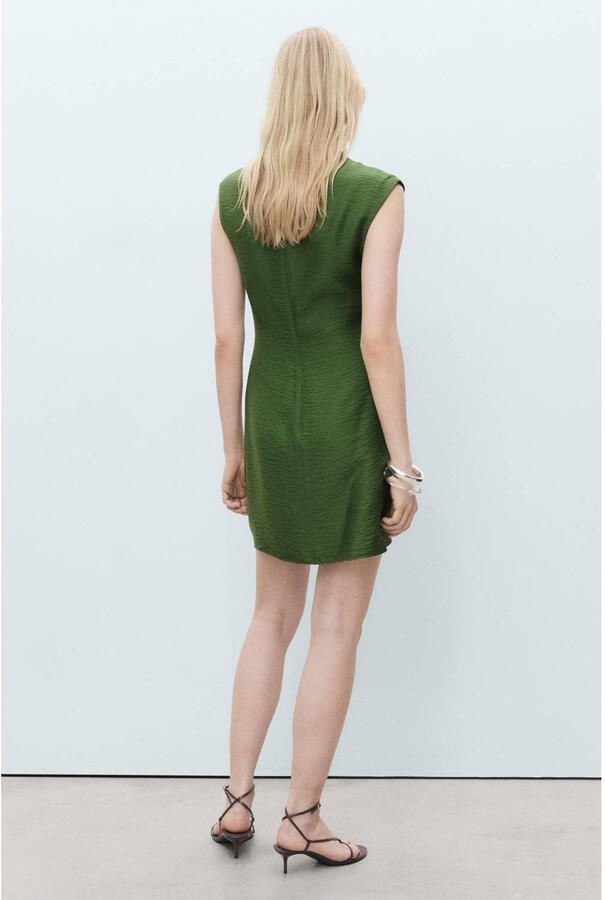 Mango korte jurk groen - Foto 2