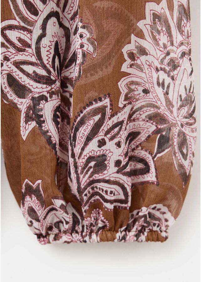 Mango korte jurk met print meerkleurig - Foto 2