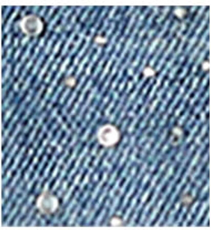 Mango korte spijkerrok met strass-steentjes mediumblauw - Foto 2