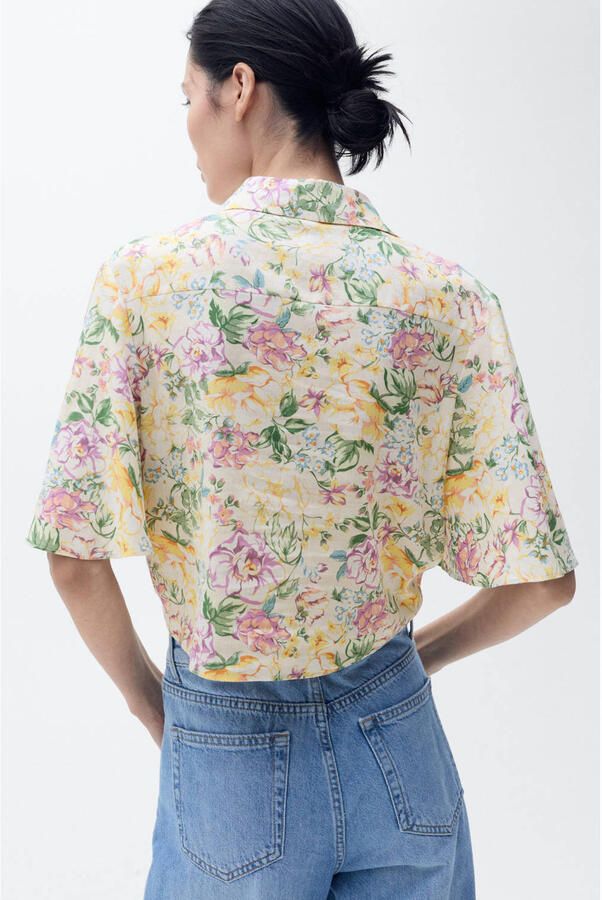 Mango linnen blouse multi - Foto 2