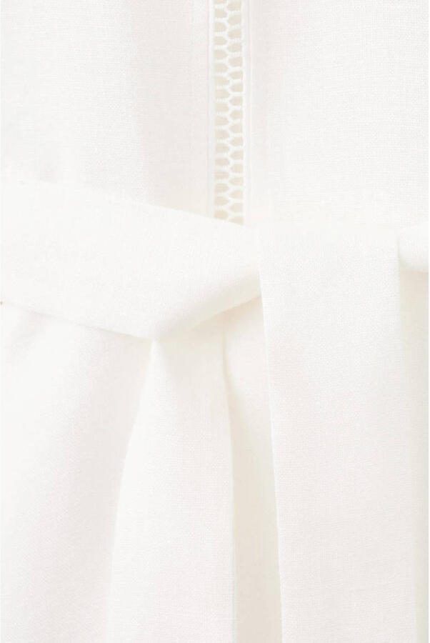 Mango linnen blousejurk ecru - Foto 3