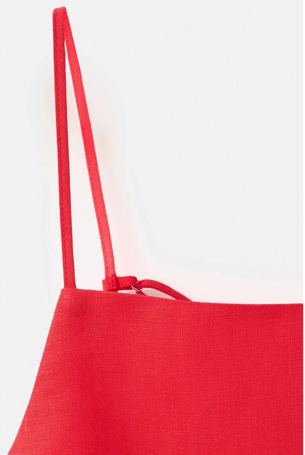 Mango linnen top rood - Foto 2