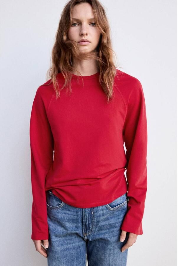 Mango longsleeve rood