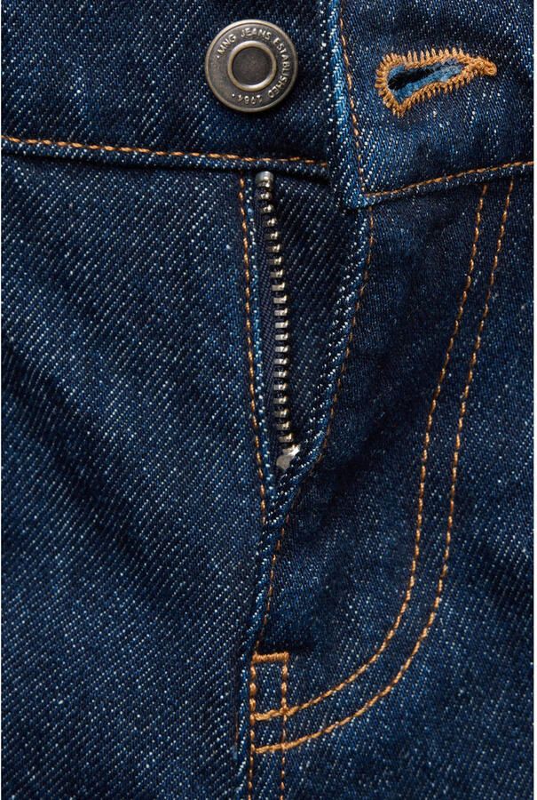 Mango low waist barrel jeans donkerblauw - Foto 2