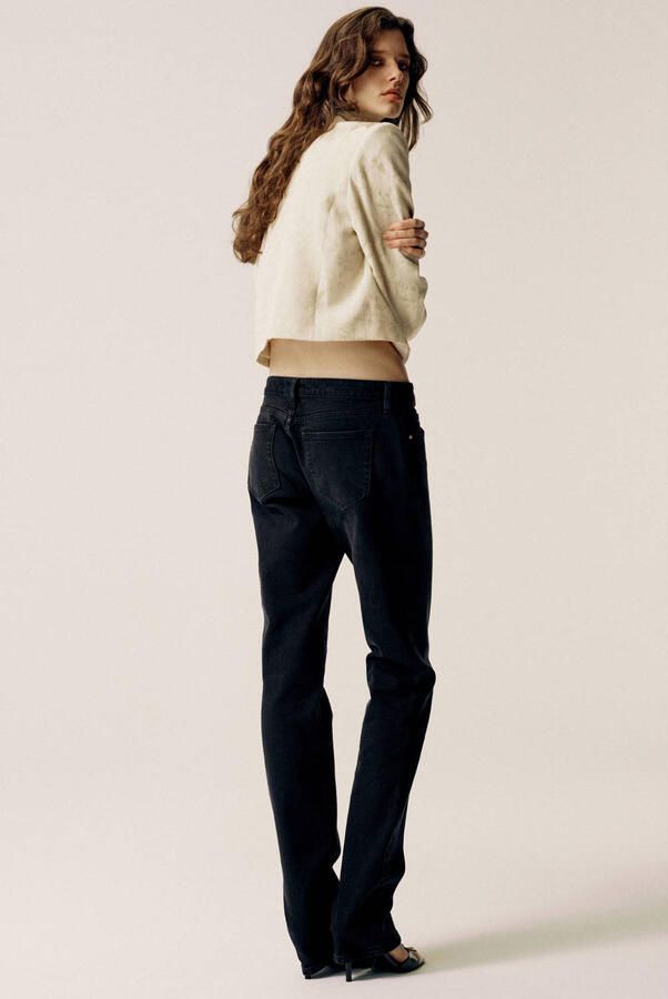 Mango low waist slim fit jeans grijs - Foto 2