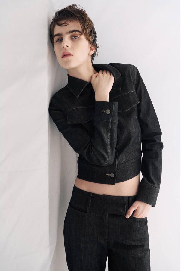 Mango low waist baggy jeans grey denim