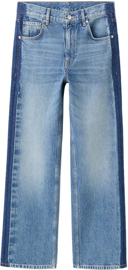 Mango low waist straight leg jeans medium blue denim - Foto 3