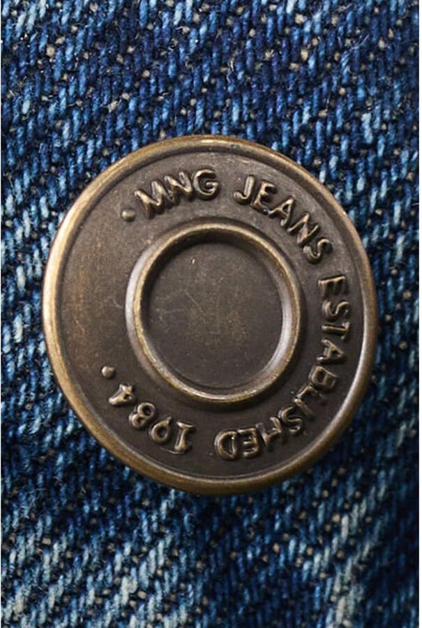 Mango low waist straight leg jeans medium blue denim - Foto 3